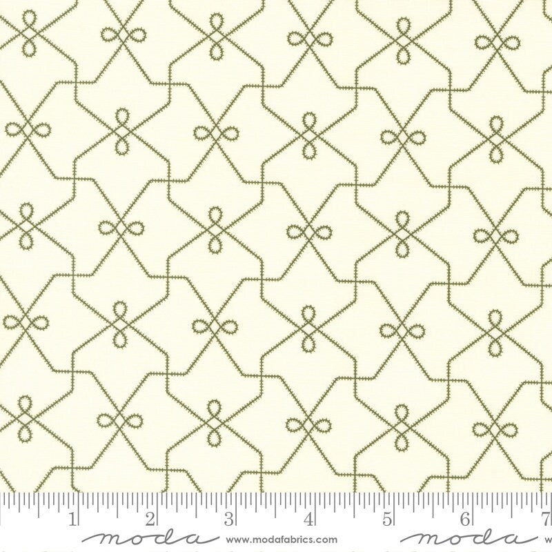 Joyful Gatherings Wrapping Paper Geometrics Snow Mistletoe by Primitive Gatherings for Moda Fabrics - 49210 21