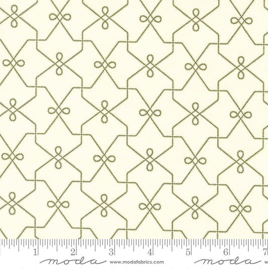 Joyful Gatherings Wrapping Paper Geometrics Snow Mistletoe by Primitive Gatherings for Moda Fabrics - 49210 21