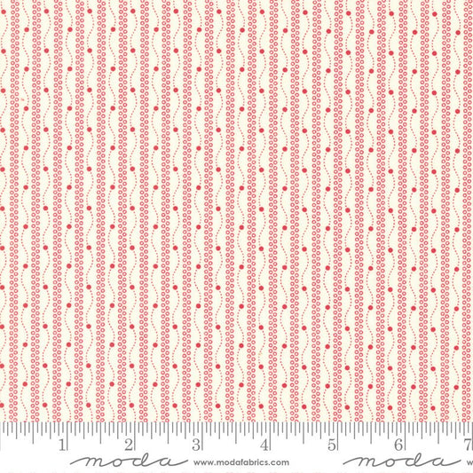 Joyful Gatherings String of Lights Stripe Snow Candy Apple by Primitive Gatherings for Moda Fabrics - 49213 11