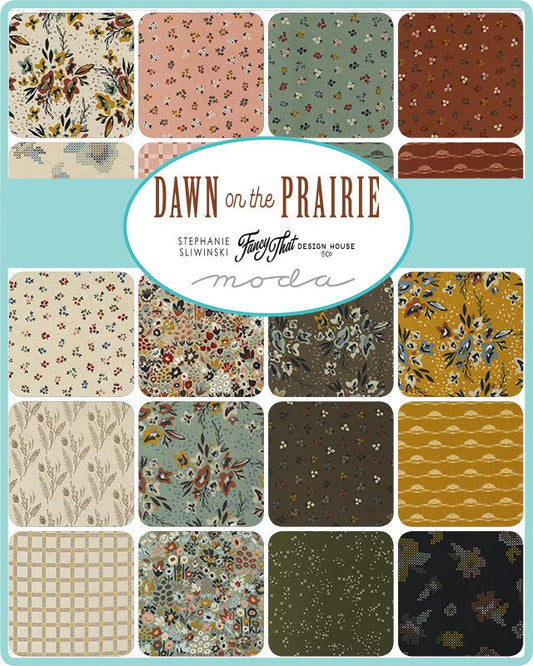 Dawn on the Prairie Fat Quarter Bundle plus Panel by Stephanie Sliwinski of Fancy That Design House for Moda Fabrics - 45570AB - 38 Pieces