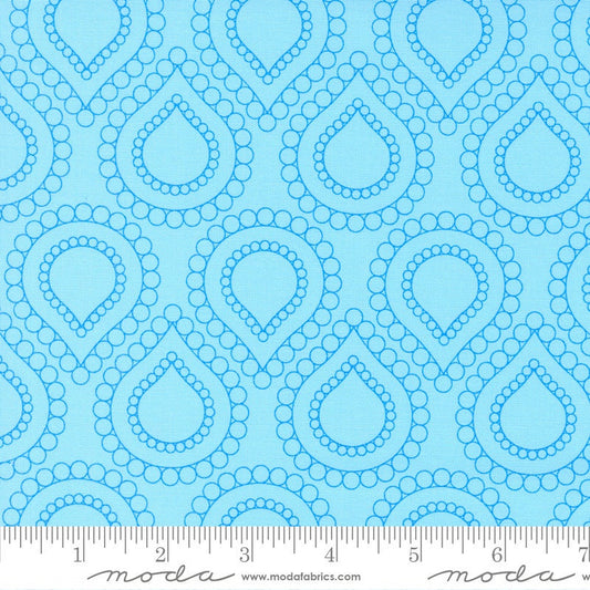 Rainbow Sherbet Beaded Lotus Geometrics Bluemoon by Sariditty for Moda Fabrics - 45021 22