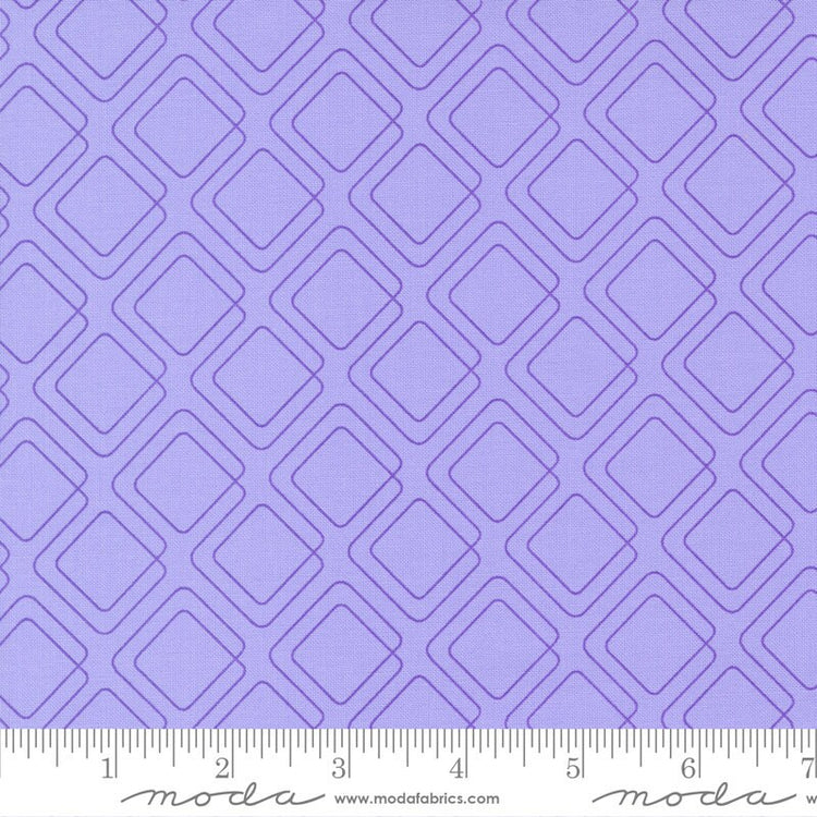 Rainbow Sherbet Connected Graph Paper Grape by Sariditty for Moda Fabrics - 45024 18