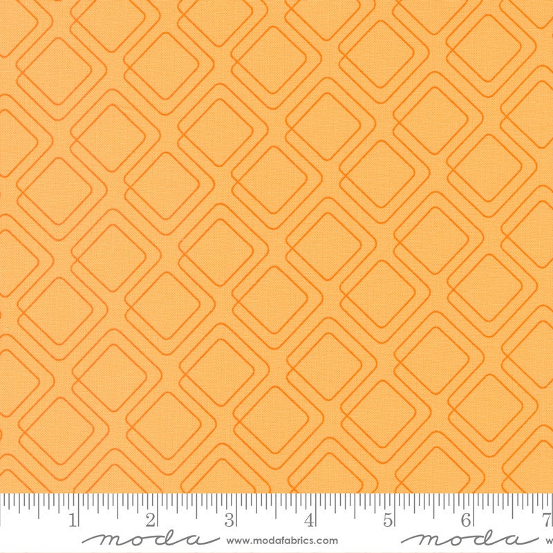 Rainbow Sherbet Connected Graph Paper Apricot by Sariditty for Moda Fabrics - 45024 32