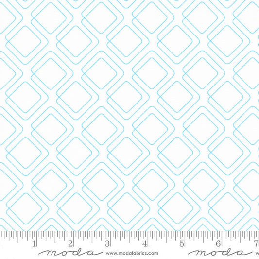 Rainbow Sherbet Connected Graph Paper Moon Mist by Sariditty for Moda Fabrics - 45024 42