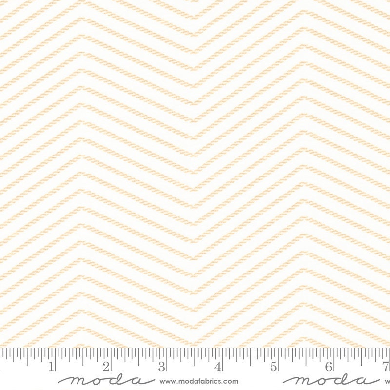 Lakeside Gatherings Flannel Double Zig Zag Stripe Sand Cloud by Primitive Gatherings for Moda Fabrics - 49222 21F