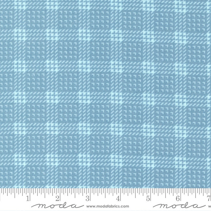 Lakeside Gatherings Flannel Mini Plaid Sky by Primitive Gatherings for Moda Fabrics - 49227 14F