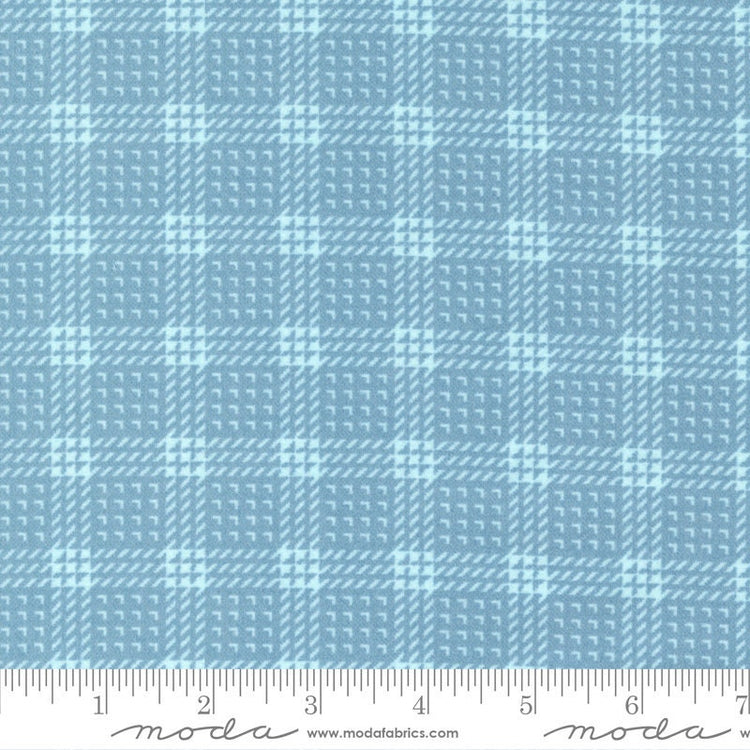 Lakeside Gatherings Flannel Mini Plaid Sky by Primitive Gatherings for Moda Fabrics - 49227 14F