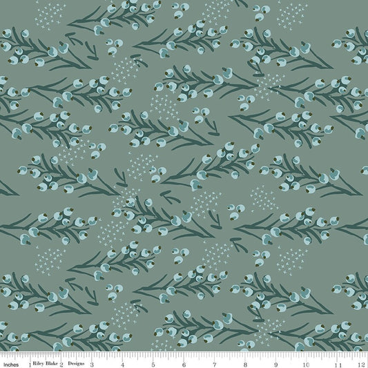 Bellissimo Gardens Berries Teal by My Mind's Eye for Riley Blake Designs - C13832-TEAL