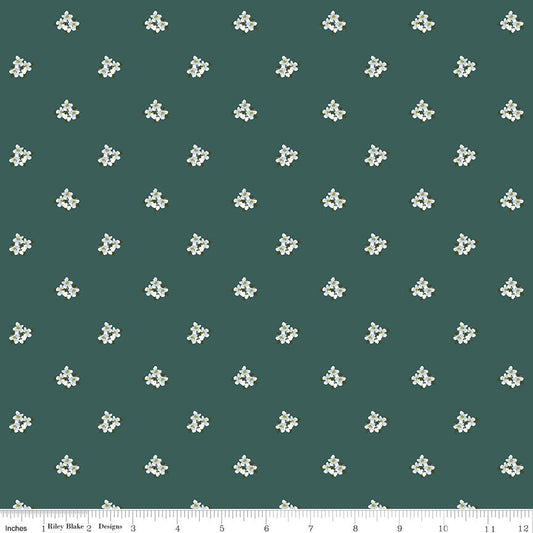 Bellissimo Gardens Ditsy Floral Jade by My Mind's Eye for Riley Blake Designs - C13833-JADE