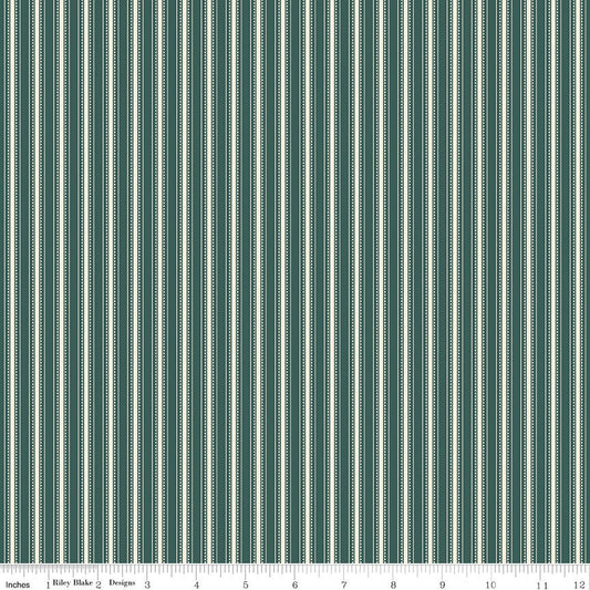 Bellissimo Gardens Stripe Jade by My Mind's Eye for Riley Blake Designs - C13834-JADE