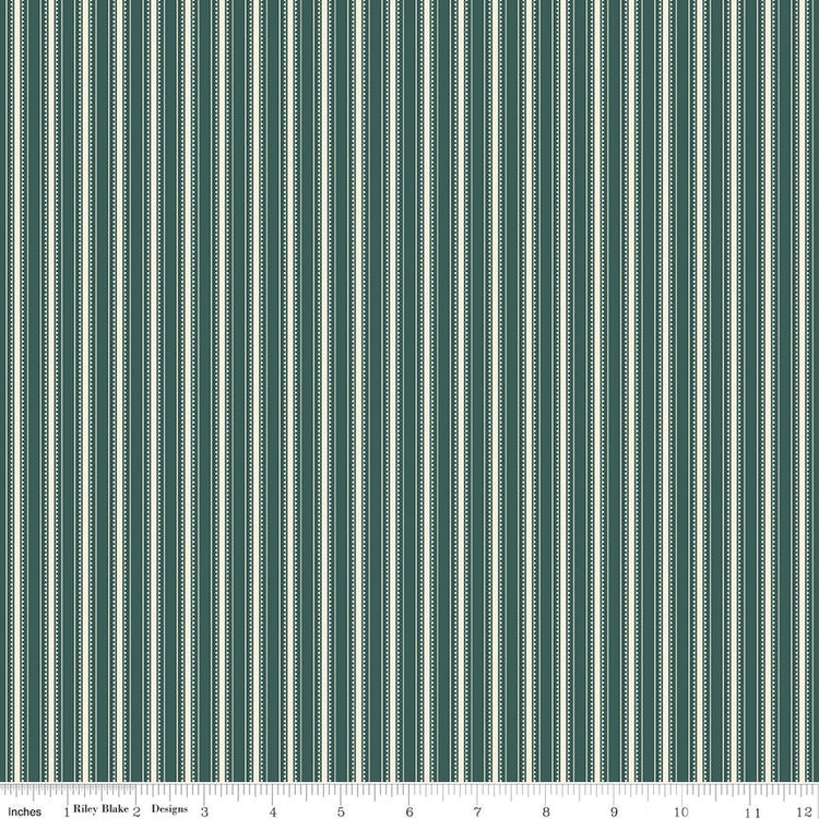 Bellissimo Gardens Stripe Jade by My Mind's Eye for Riley Blake Designs - C13834-JADE