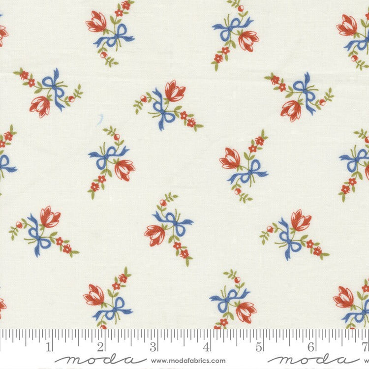 Sunrise Side Little Tulip Cream by Minick & Simpson for Moda Fabrics - 14968 11