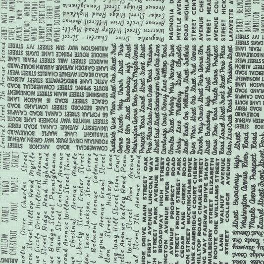 Main Street In The News Text and Words Sky by Sweetwater for Moda Fabrics - 55641 22