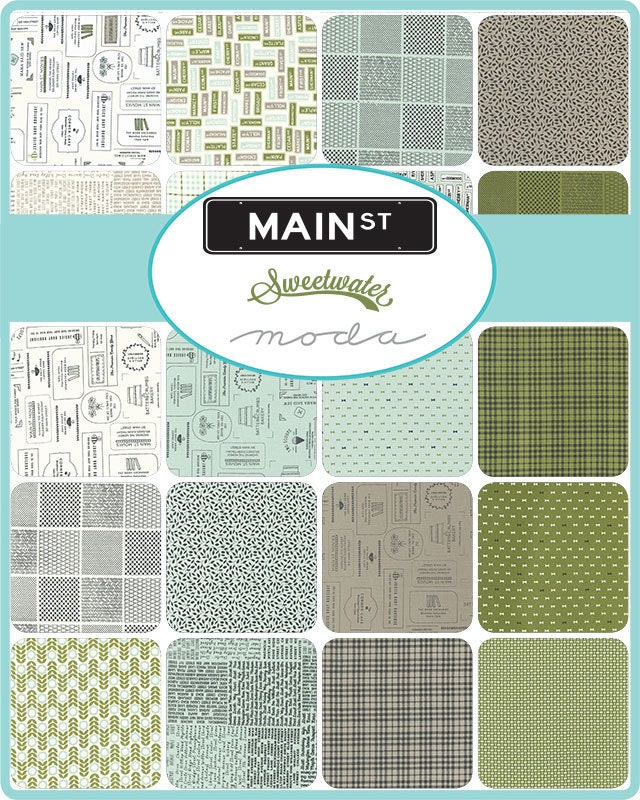 Main Street Mini Charms by Sweetwater for Moda Fabrics - 55640MC (42 pieces)
