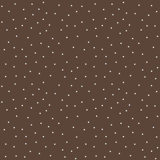 Tiny Dots Brown with White by Kim Christopherson of Kimberbell Designs for Maywood Studios - MAS8210-A