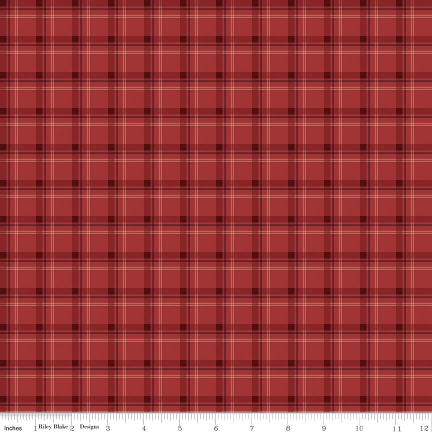 Woodsman Plaid Red by Lori Whitlock for Riley Blake Designs - C13766-RED