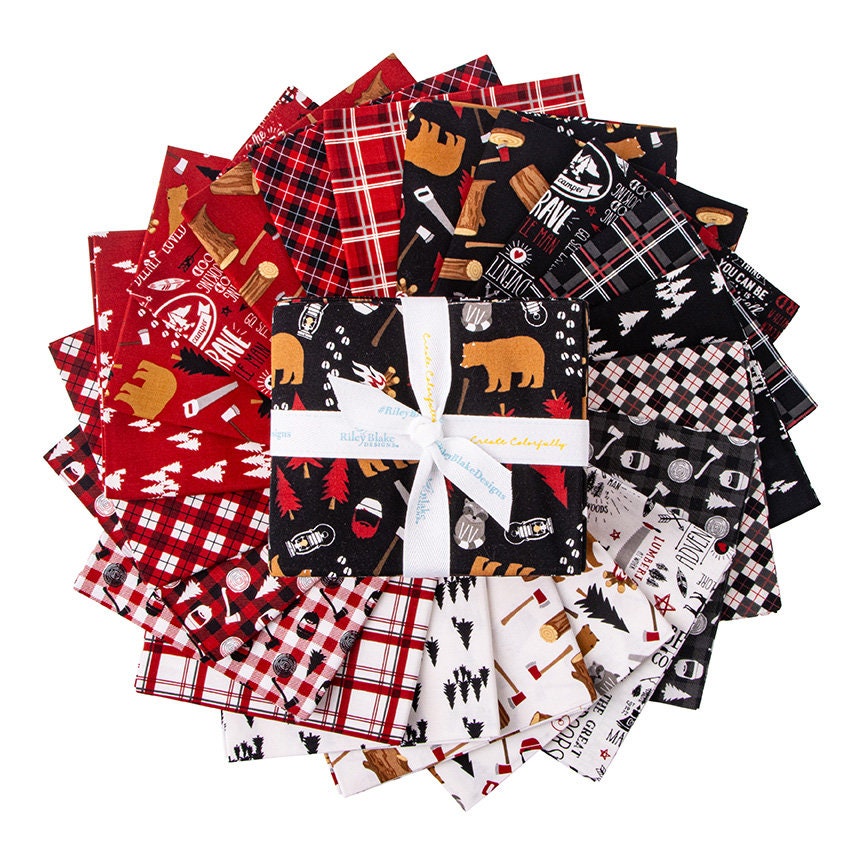 Woodsman Fat Quarter Bundle by Lori Whitlock for Riley Blake Designs - FQ-13760-21 (21 pieces)