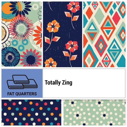 Totally Zing Fat Quarter Bundle by Dandelion Fabrics - 23TZ-FQ