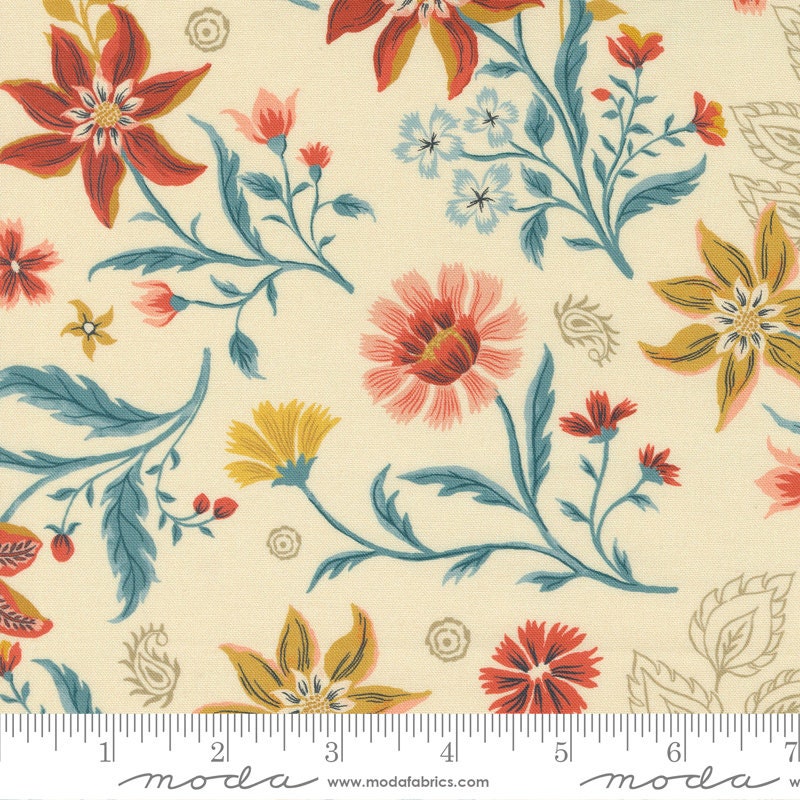Cadence Main Floral Cream by Crystal Manning for Moda Fabrics - 11910 11