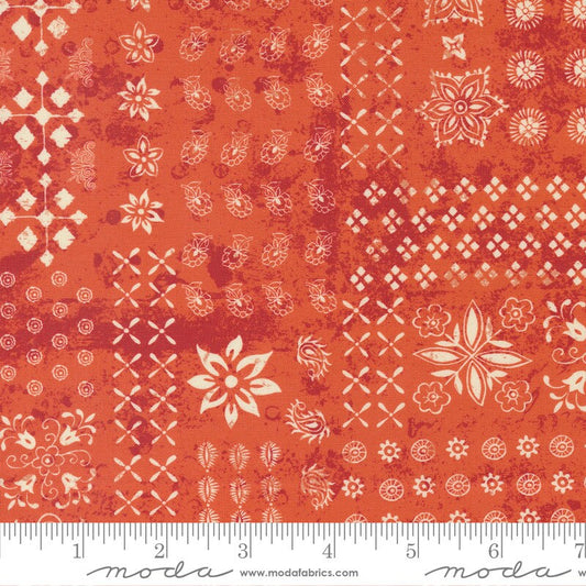 Cadence Bandana Persimmon by Crystal Manning for Moda Fabrics - 11914 13