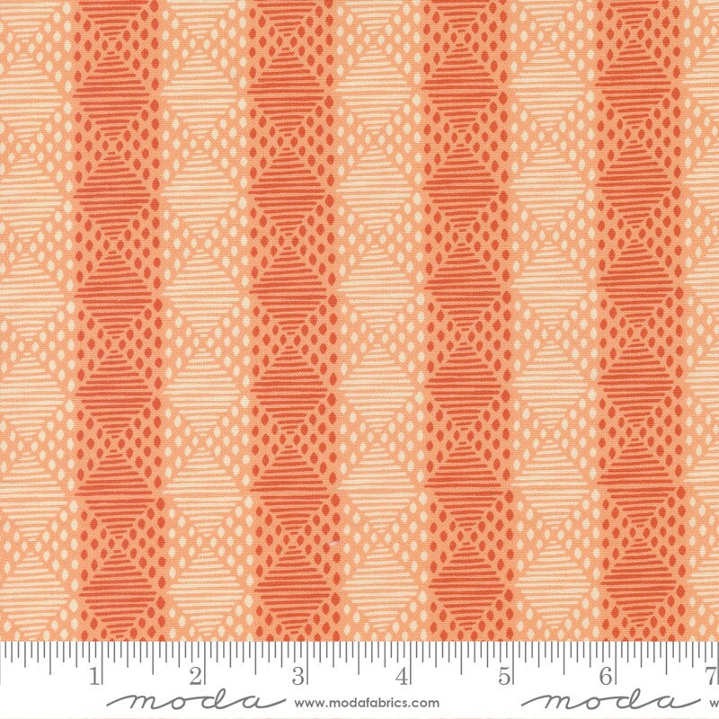 Cadence Stripes Peach Blossom by Crystal Manning for Moda Fabrics - 11915 12