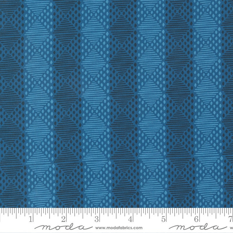 Cadence Stripes Indigo by Crystal Manning for Moda Fabrics - 11915 21