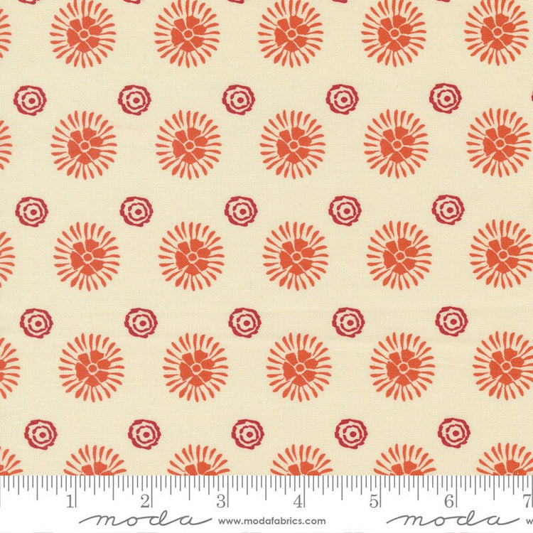 Cadence Dots Cream Rust by Crystal Manning for Moda Fabrics - 11917 11