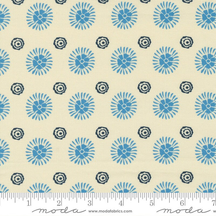 Cadence Dots Cream Cornflower by Crystal Manning for Moda Fabrics - 11917 21