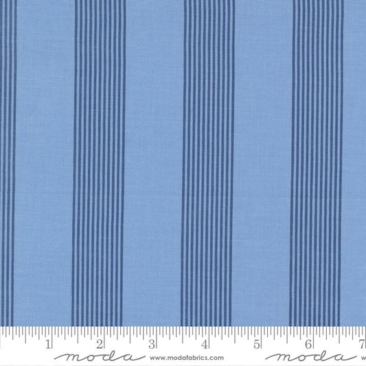 Sunrise Side Stripes Light Blue by Minick & Simpson for Moda Fabrics - 14966 17