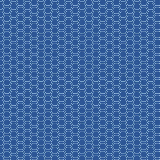 Honeycomb Blue by Kim Christopherson of Kimberbell Designs for Maywood Studios - MAS8256-B