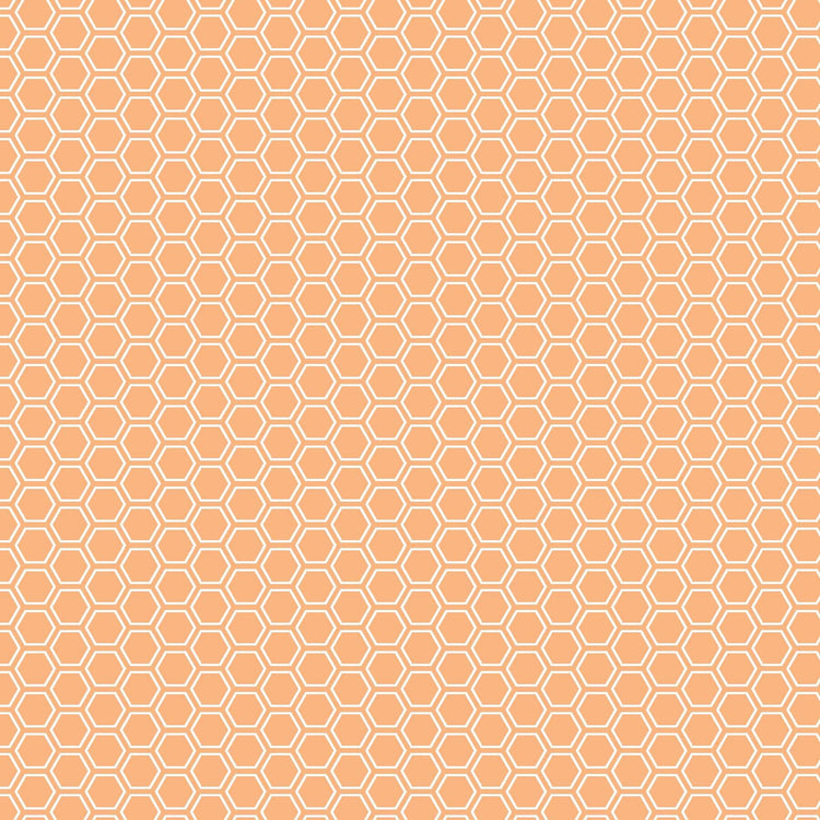 Honeycomb Orange by Kim Christopherson of Kimberbell Designs for Maywood Studios - MAS8256-O