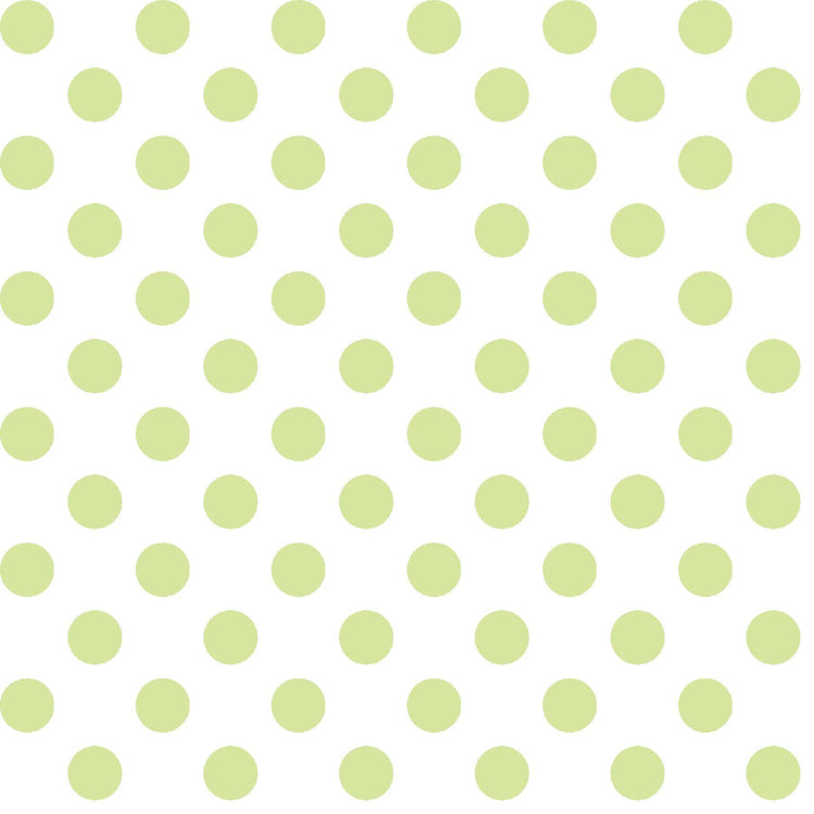 Dots Pale Green Dots on White by Kim Christopherson of Kimberbell Designs for Maywood Studios - MAS8216-G2