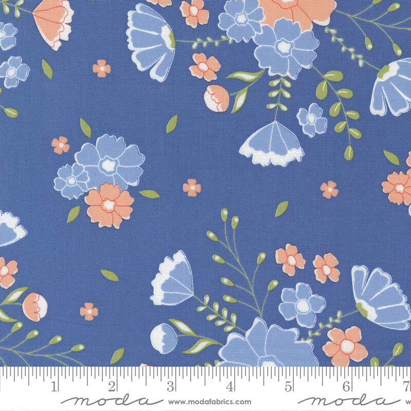 Peachy Keen Moonlit Meadow Cobalt by Corey Yoder for Moda Fabrics - 29170 16