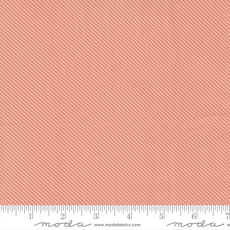 Peachy Keen Bias Stripe Coral by Corey Yoder for Moda Fabrics - 29177 29