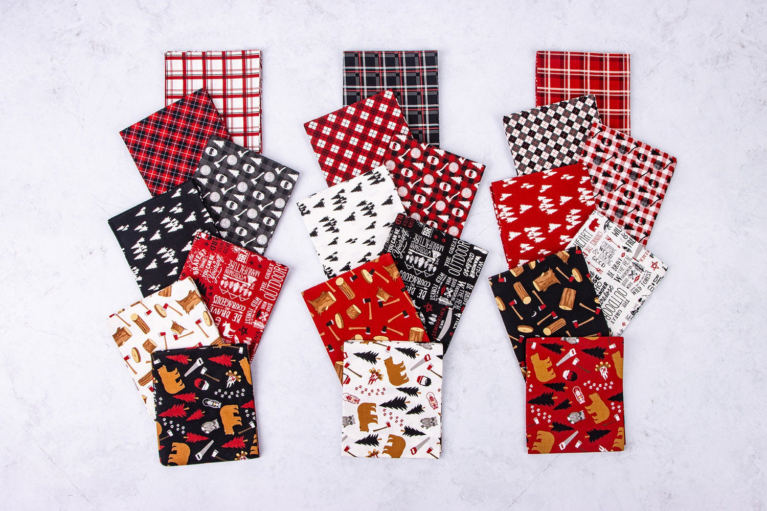 Woodsman Fat Quarter Bundle by Lori Whitlock for Riley Blake Designs - FQ-13760-21 (21 pieces)