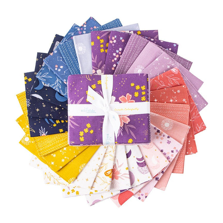 Moonchild Fat Quarter Bundle by Fran Gulick of Cotton and Joy for Riley Blake Designs - FQ-13820-25 (25 pieces)