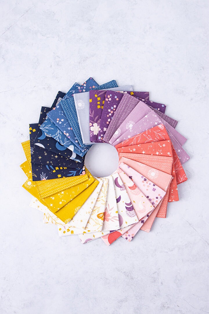 Moonchild Fat Quarter Bundle by Fran Gulick of Cotton and Joy for Riley Blake Designs - FQ-13820-25 (25 pieces)