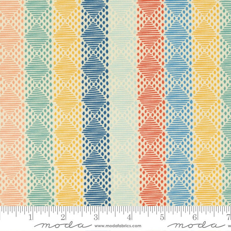 Cadence Stripes Multi by Crystal Manning for Moda Fabrics - 11915 11