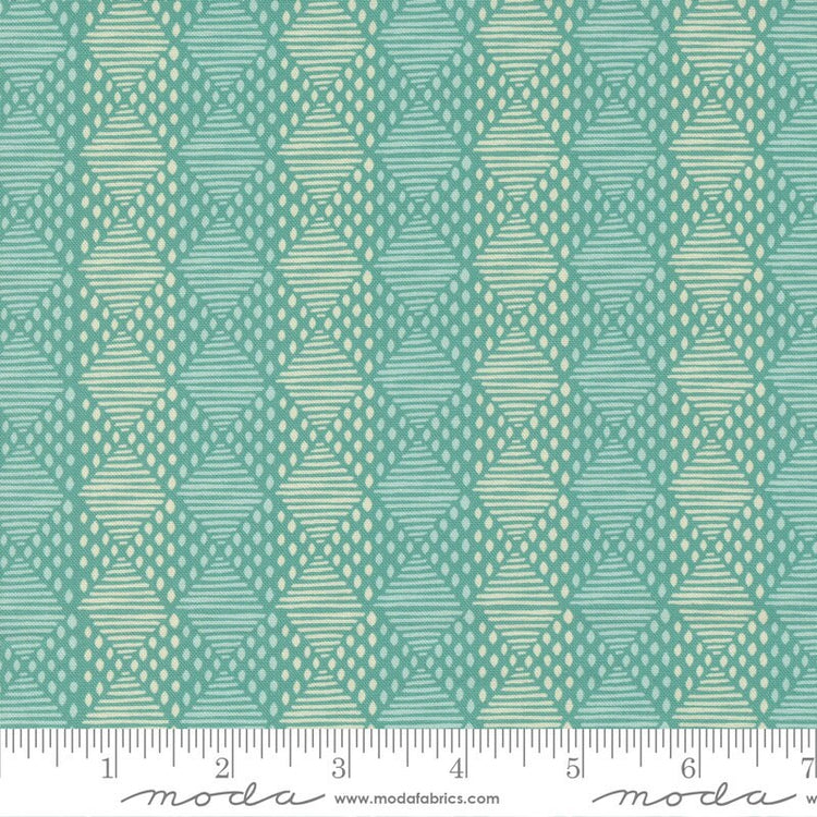 Cadence Stripes Teal by Crystal Manning for Moda Fabrics - 11915 17
