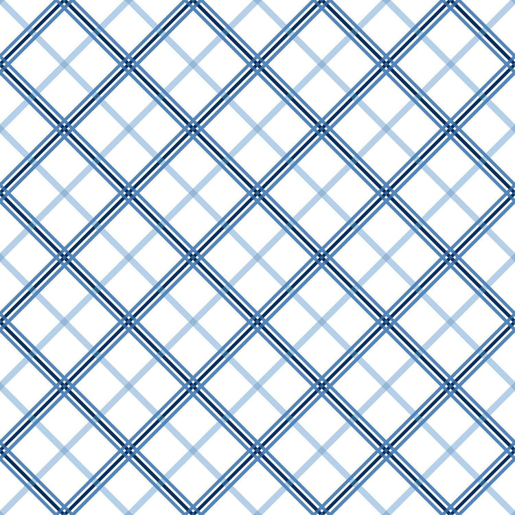 Plaid Blue by Kim Christopherson of Kimberbell Designs for Maywood Studios - MAS8262-B