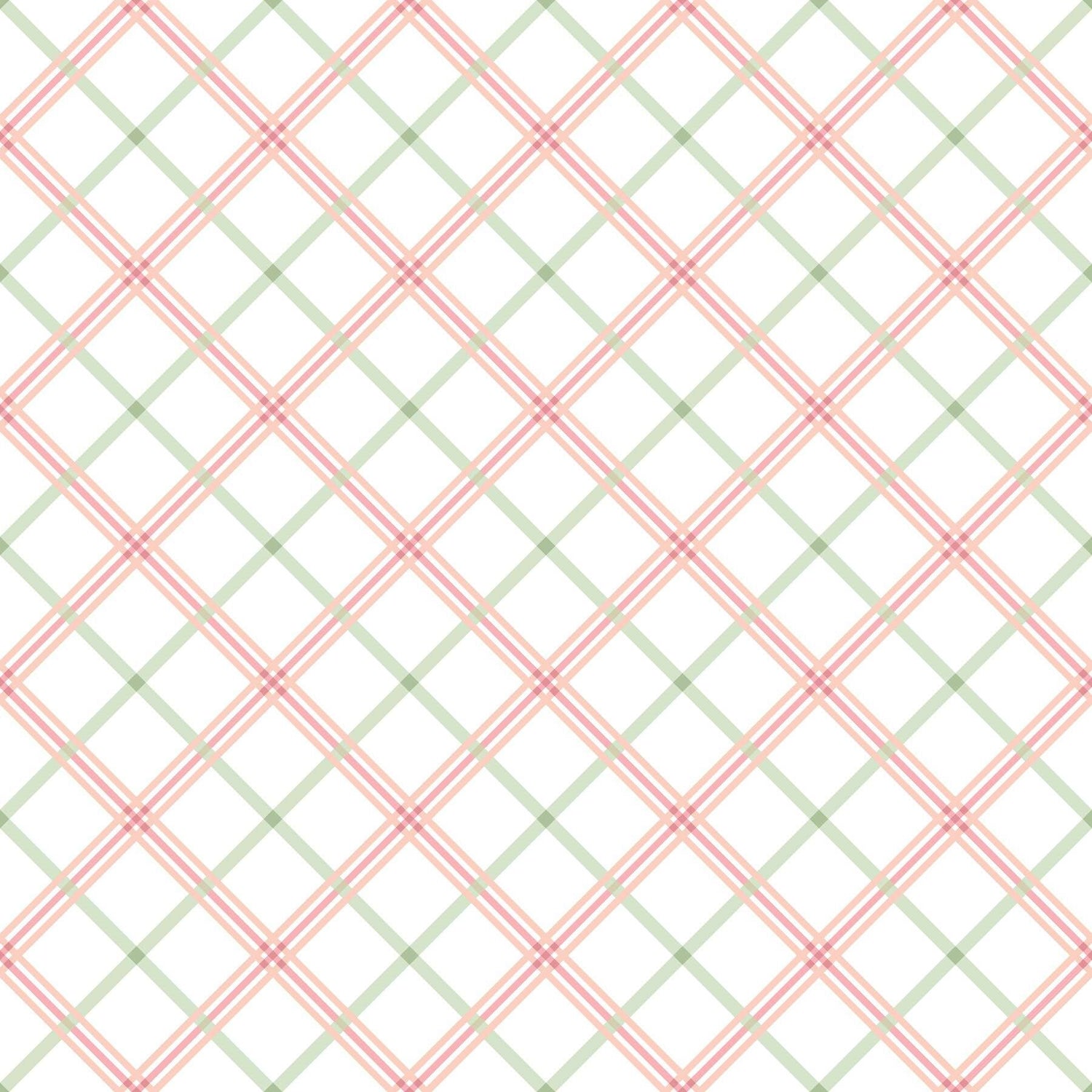 Plaid Pink & Green by Kim Christopherson of Kimberbell Designs for Maywood Studios - MAS8262-PG