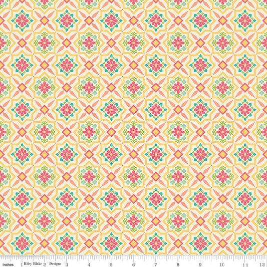 Market Street Tiles Cream by Heather Peterson of Anka's Treasures for Riley Blake Designs - C14124-CREAM