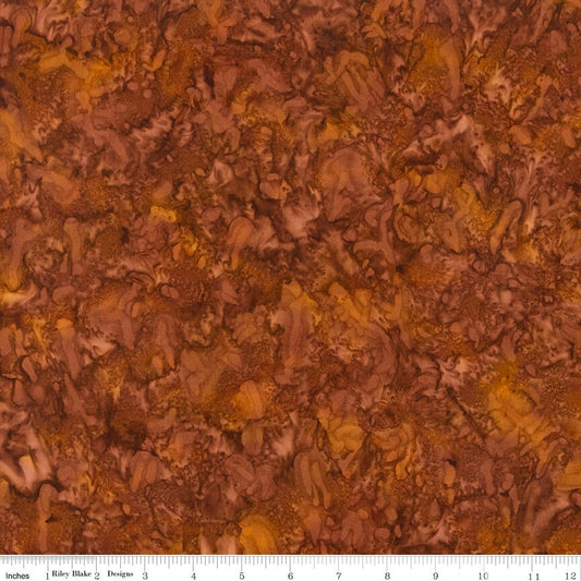 Expressions Batiks Hand-Dyes Cinnamon by Riley Blake Designs - BTAP279