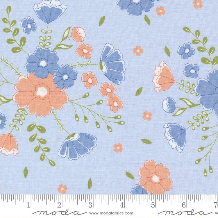 Peachy Keen Moonlit Meadow Light Blue by Corey Yoder for Moda Fabrics - 29170 14