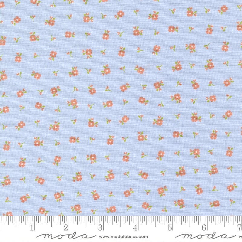 Peachy Keen Pixie Ditsy Light Blue by Corey Yoder for Moda Fabrics - 29175 14