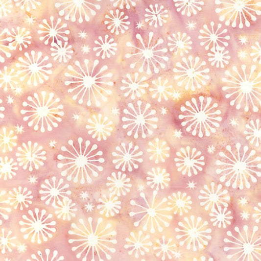 Dandelion Wishes Rosè Dandelions Blush by Banyan Batiks Studio for Northcott Fabrics - 83042-21