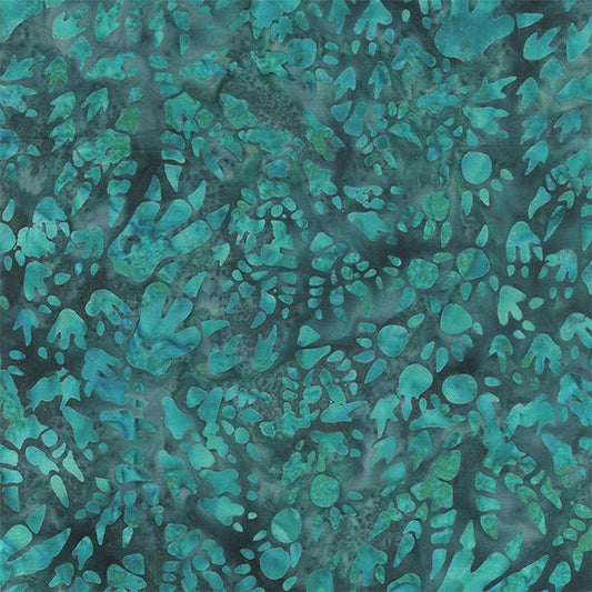 Dinosaurs Batiks Footprints Caribbean by Banyan Batiks Studio for Northcott Fabrics - 83102-61