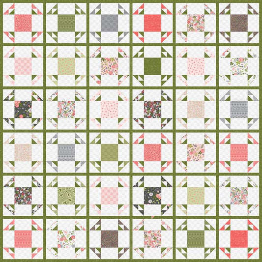 Four Winds Quilt Pattern by Jill Finley of Jillily Studio - Printed Quilt Pattern