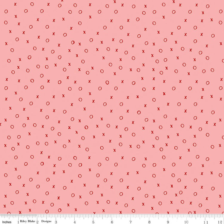 All My Heart XO on Pink by J. Wecker Frisch for Riley Blake Designs - C14134-PINK