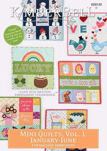 Mini Quilts Volume 1: January to June Fabric Kit by Kimberbell Designs